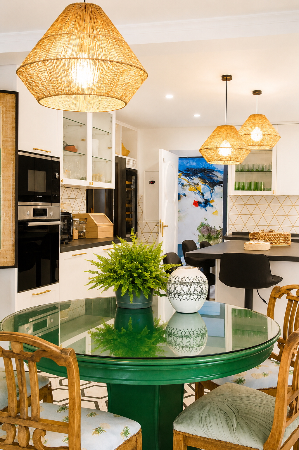Kitchen, marble surround