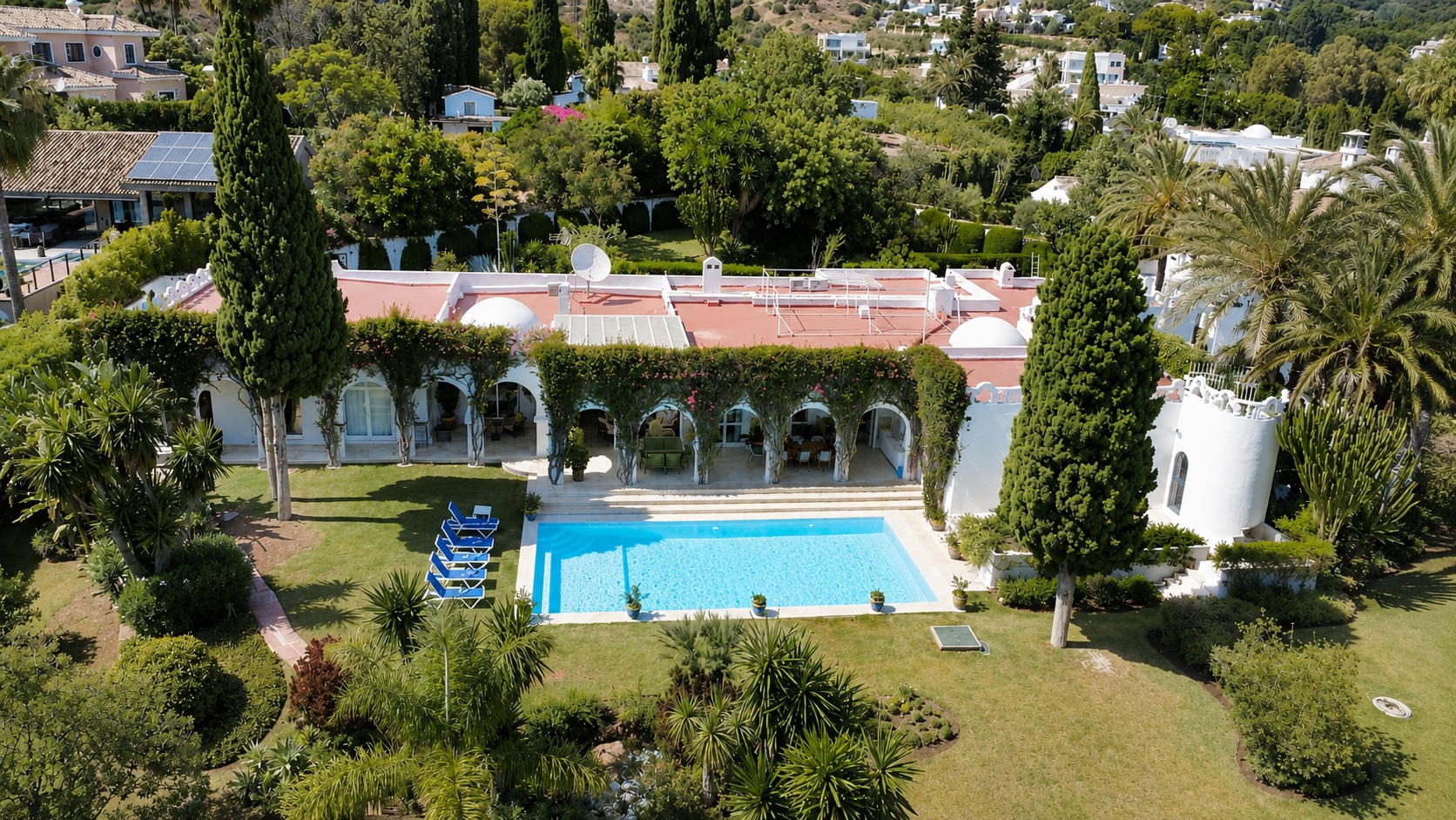 Aerial view, residence