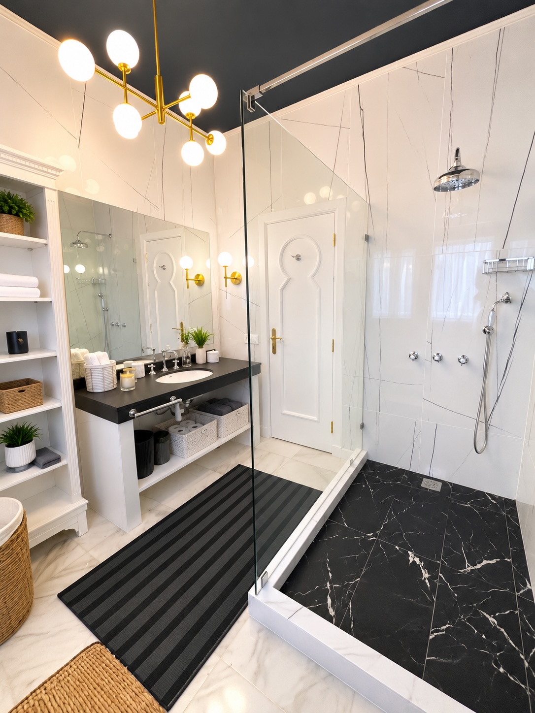 Master bathroom his - photography by Catalá Creative